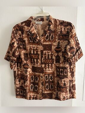 Vintage Bobbie Brooks Polynesian Shirt